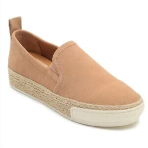 Dolce Vita Travis Espadrille Platform Slip-On Sneakers in Blush Suede Size 9 M